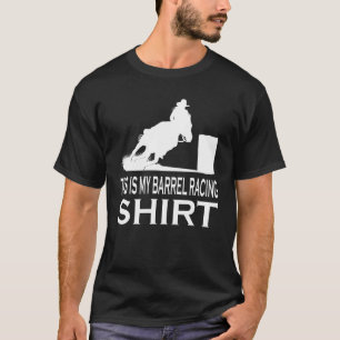 Western Rodeo Cowgirl Serape Sunset Horse Barrel R T-Shirt