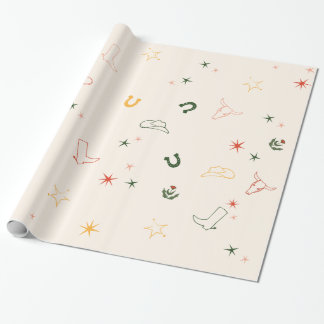 Western, Rodeo, Cowgirl Wrapping Paper
