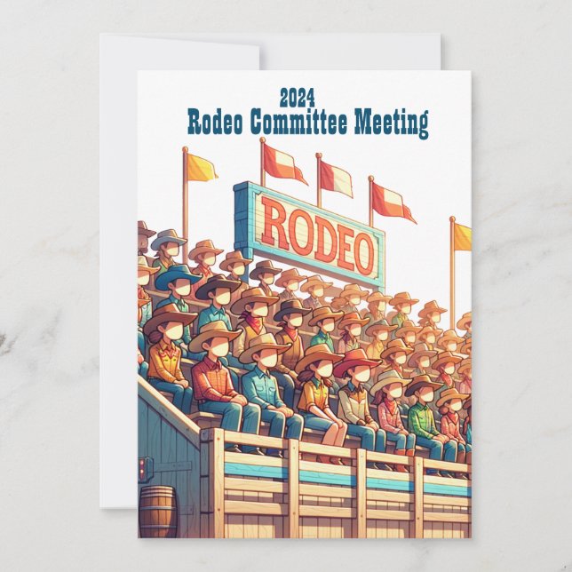 Western Rodeo  Custom Invitation (Front)