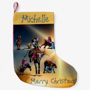 Western Rodeo Event Christmas Stocking