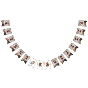 Western Rodeo First Birthday Bunting Flags