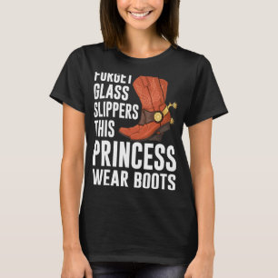 Western Rodeo Girl Princess Cute Cowgirl Women T-Shirt