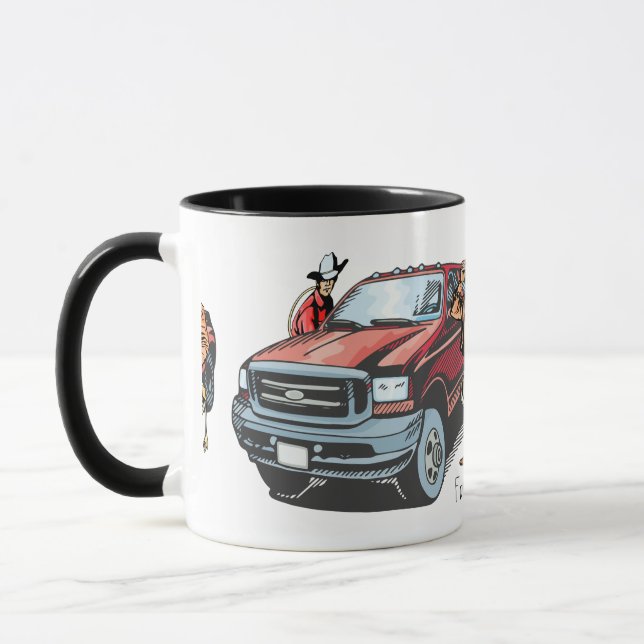 Western Rodeo Roping Coffee Mug (Left)