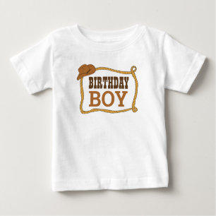 Western Rodeo Themed Party 1st Rodeo BirthdayParty Baby T-Shirt
