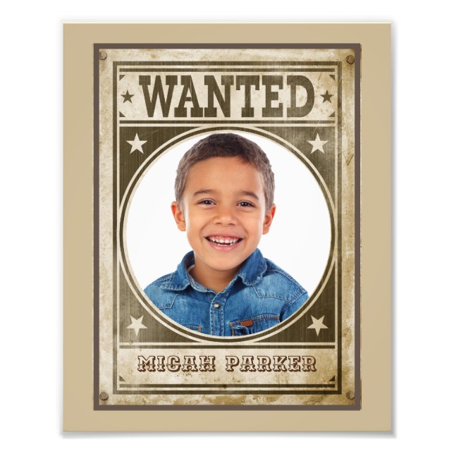 Western Rodeo Wanted Poster Photo (Front)
