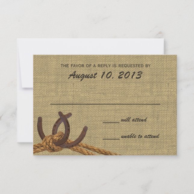 Western Rope and Horse Shoes Response (Front)