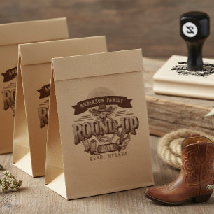 Western Round-Up Family Reunion ID1318 Rubber Stamp