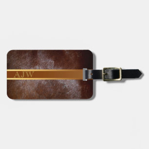 Western Rustic Monogram Travel Luggage Tags 1