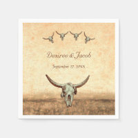 Western Rustic Wedding Country Cow Bull Skull