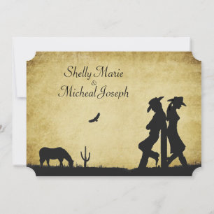 Western Rustic Wedding Invitation