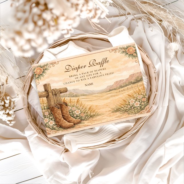 Western Saddle Desert Diapper Raffle  Enclosure Card (Creator Uploaded)