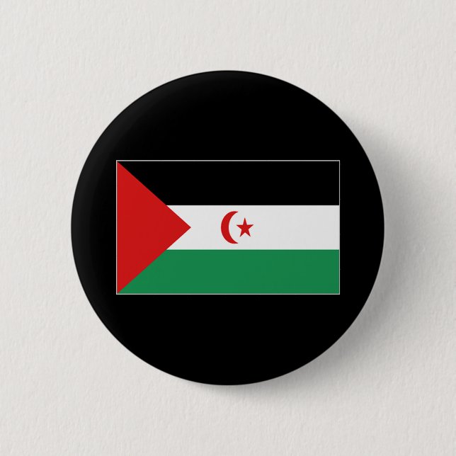 WESTERN SAHARA 6 CM ROUND BADGE (Front)