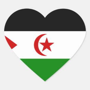 western sahara heart sticker