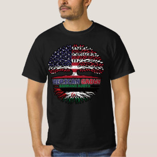 Western Sahara Sahrawi American USA Tree Roots T-Shirt