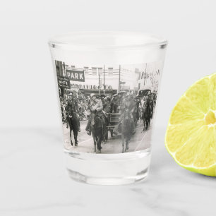 Western Salt Gras Trail Ride Houston Parade Shot Glass