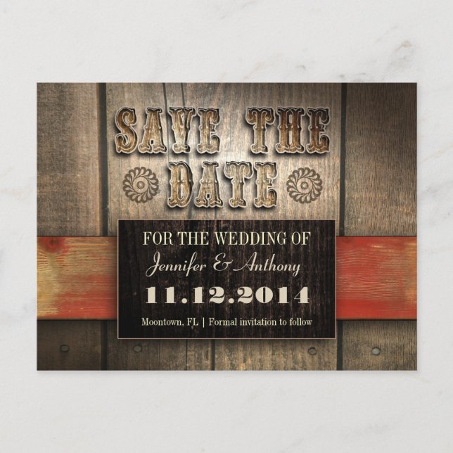 western save the date postcards (Front)