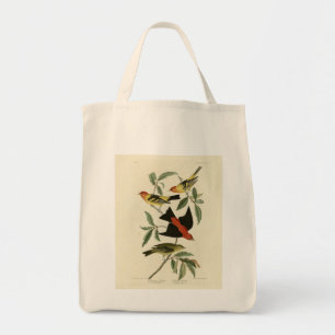 Western, Scarlet Tanagers Audubon Birds of America Tote Bag