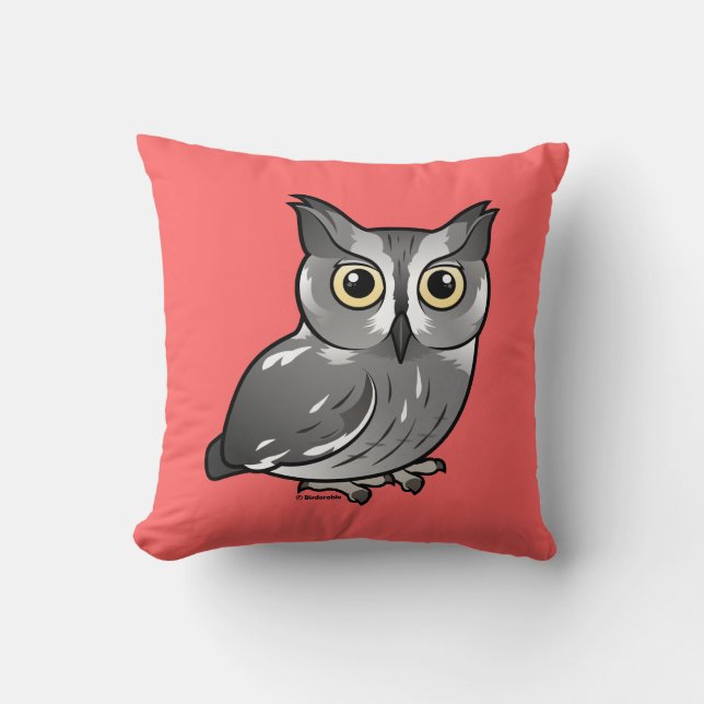 Western Screech Owl Cushion (Front)
