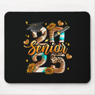 Western Senior 2025 Cowhide Graduation Cl Of 2025  Mouse Pad