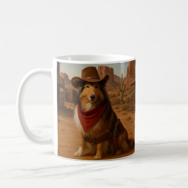 Western Sheltie Coffee Mug (Left)