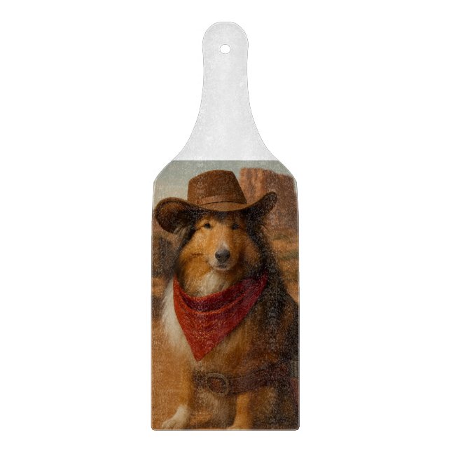 Western Sheltie Cutting Board (Front)