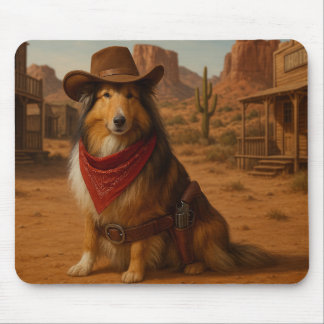 Western Sheltie theme Mouse Pad