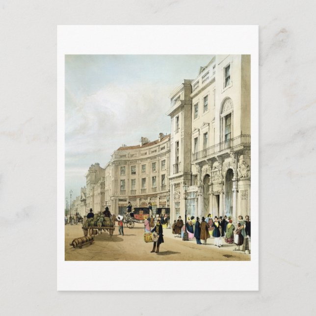 Western side of John Nash's extended Regent Circus Postcard (Front)