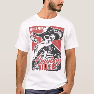 Western Skeleton Cowboy T-Shirt