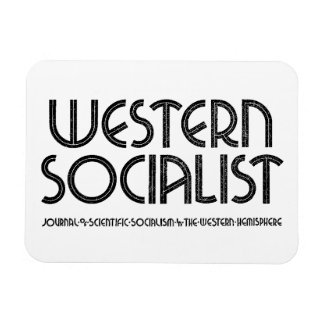 Western Socialist white magnet