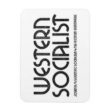 Western Socialist white magnet