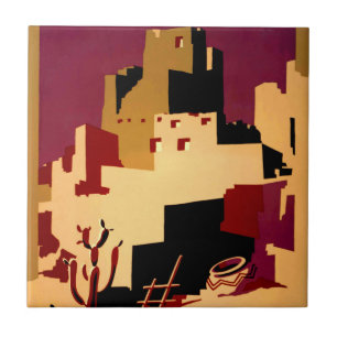 Western Southwest Pueblo WPA National Ceramic Tile