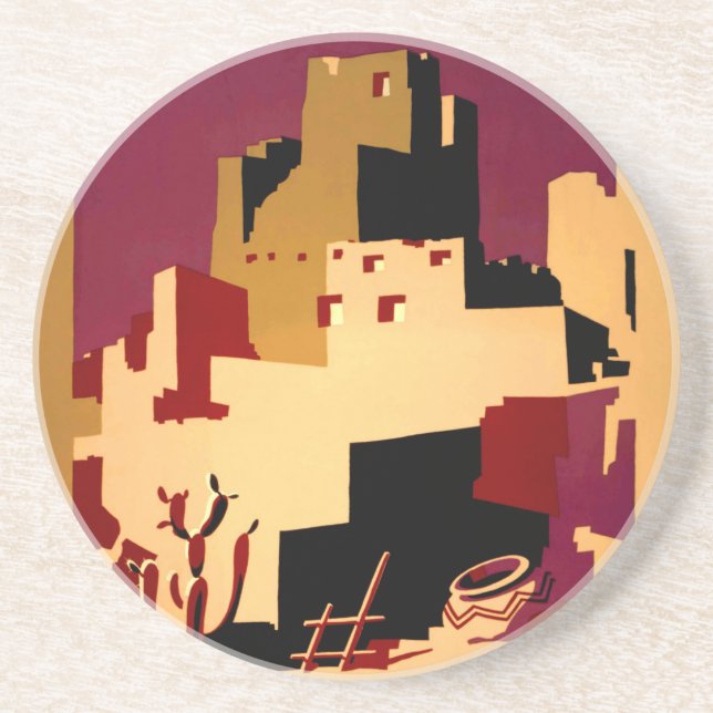 Western Southwest Pueblo WPA National Coaster (Front)