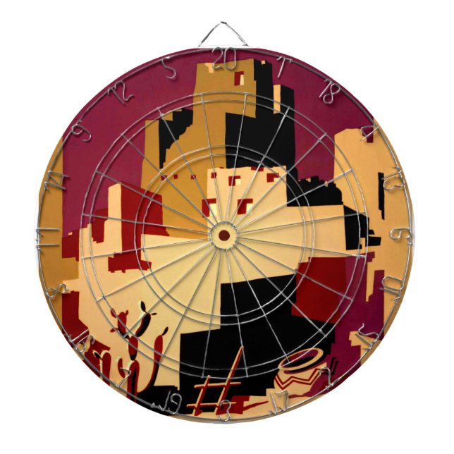 Western Southwest Pueblo WPA National Dartboard (Front)