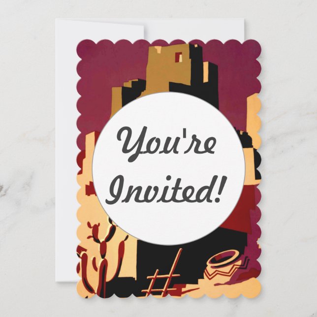 Western Southwest Pueblo WPA National Invitation (Front)