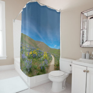 Western Spring Bloom Shower Curtain