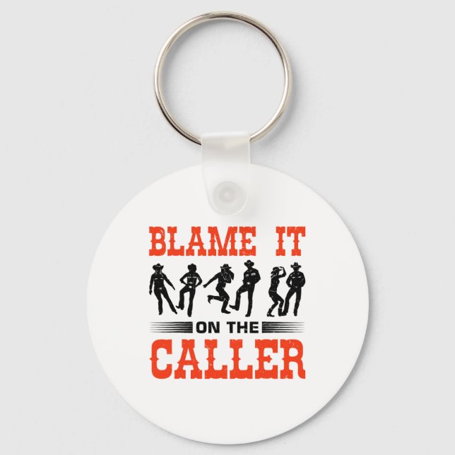 Western Square Dancing Design For A Square Dancer  Key Ring (Front)