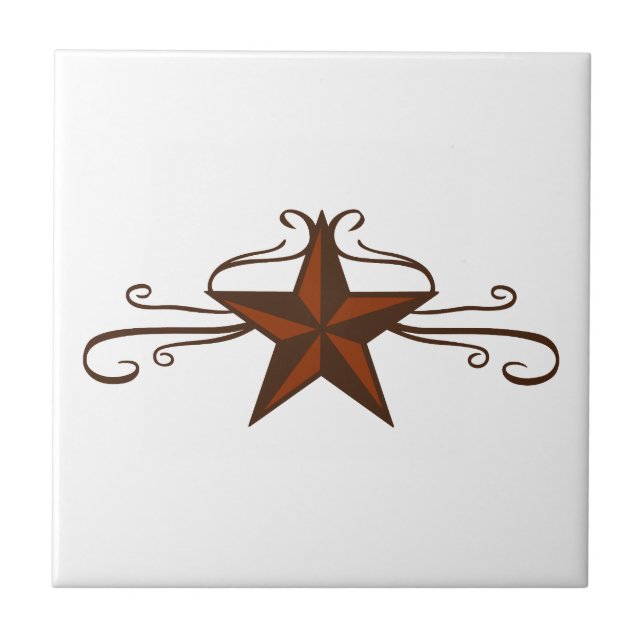WESTERN STAR SCROLL TILE (Front)