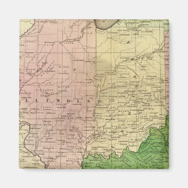 Western States Olney Map Magnet (Front)