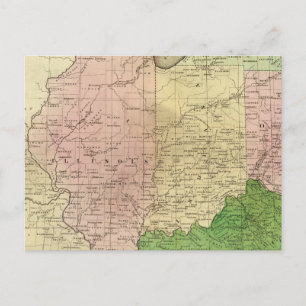 Western States Olney Map Postcard