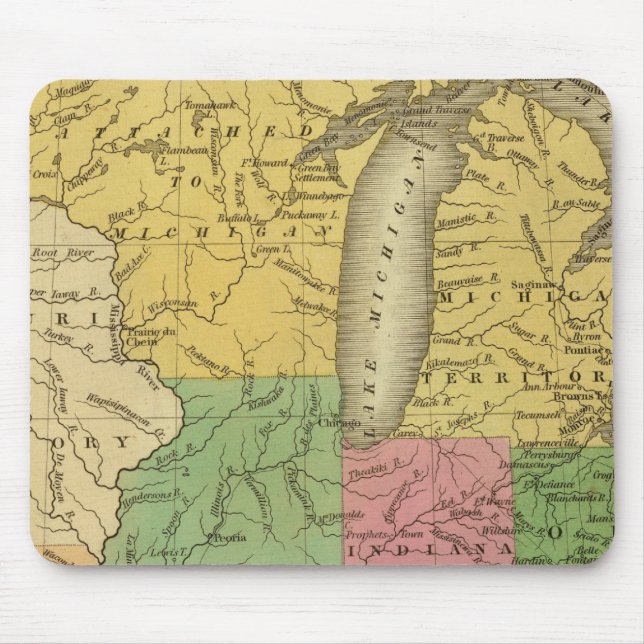 Western states, territories mouse pad (Front)