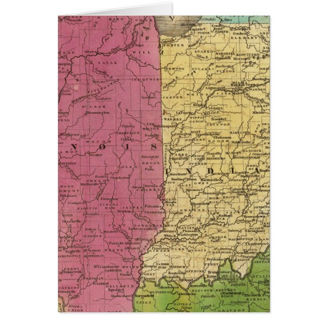 Western States with inset map of Upper Michigan (Front)