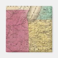 Western States with inset map of Upper Michigan