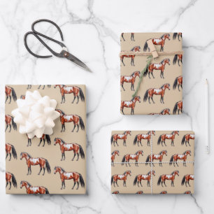 Western Stock Horse Artistic Portrait Spott - Wrapping Paper Sheet