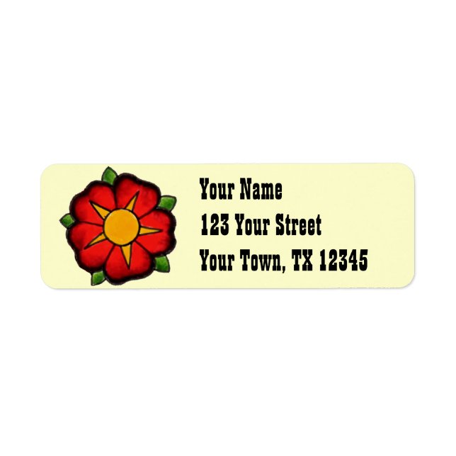 Western Style Address Labels (Front)