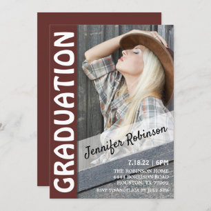 Western Style Graduation Invitation