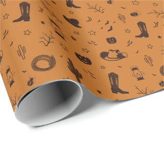 western style pattern wrapping paper