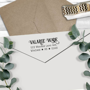 Western Style Return Address  Self-inking Stamp