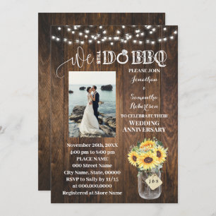 Western Sunflowers We still do Wedding Anniversary Invitation