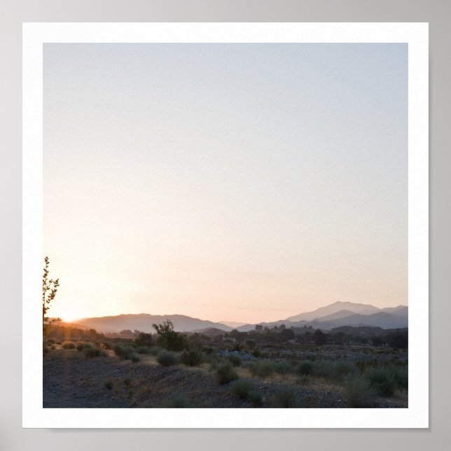 Western Sunrise Poster (Front)