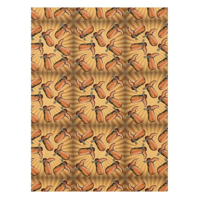 Western Table Cloth Cowboy Boots (Front)